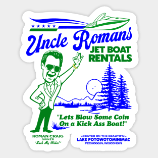 Uncle Roman's Jet Boat Rentals Sticker